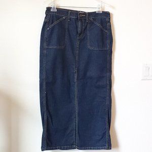 Levi Strauss Long Denim Skirt, Size 10 Misses